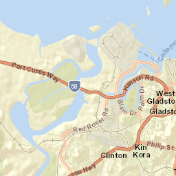Gladstone Central Street Map