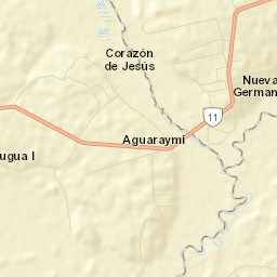 Colonia Nueva Germania Street Map