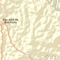 São José da Boa Vista Street Map
