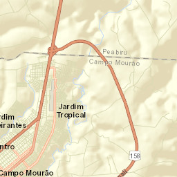 Campo Mourão Street Map