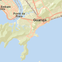 Guarujá Street Map