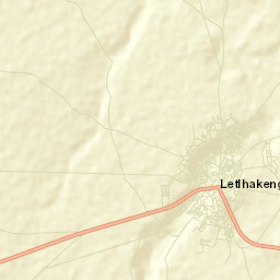 Letlhakeng Street Map