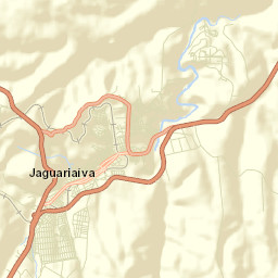 Jaguariaíva Street Map