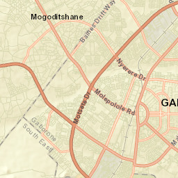 Mogoditshane Street Map