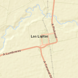 Las Lajitas Street Map