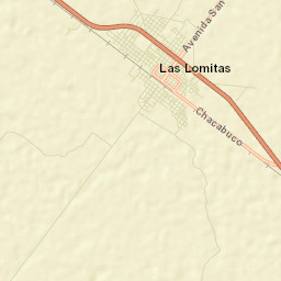 Las Lomitas Street Map