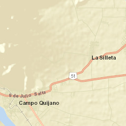 Campo Quijano Street Map