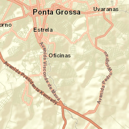 Ponta Grossa Street Map