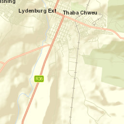 Lydenburg Street Map