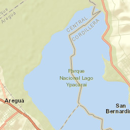 Areguá Street Map