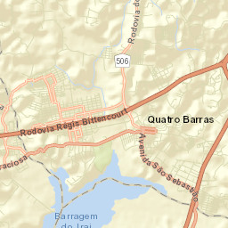Quatro Barras Street Map
