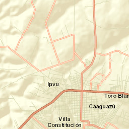 Caaguazú Street Map