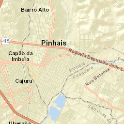 Pinhais Street Map