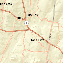 Itá Street Map