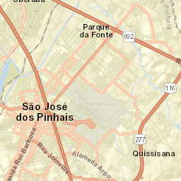 São José dos Pinhais Street Map