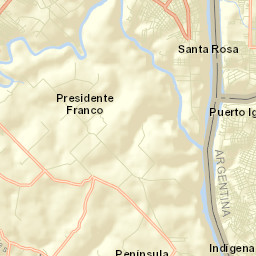 Presidente Franco Street Map