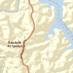 Saudade do Iguaçu Street Map