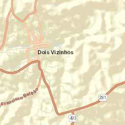 Dois Vizinhos Street Map