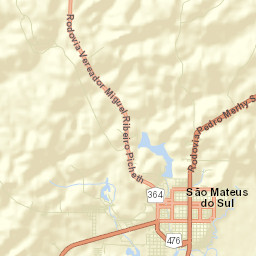 São Mateus do Sul Street Map