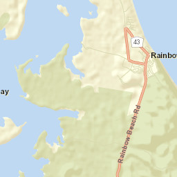 Rainbow Beach Street Map
