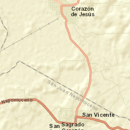 San Juan Nepomuceno Street Map