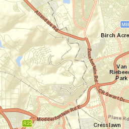 Modderfontein Street Map