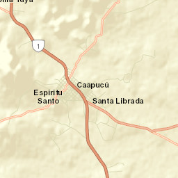 Caapucú Street Map