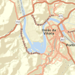 Porto União Street Map