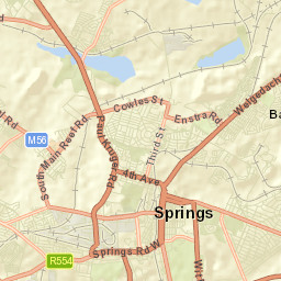 Springs Street Map