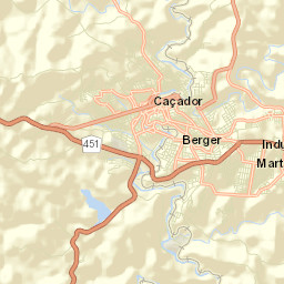 Caçador Street Map