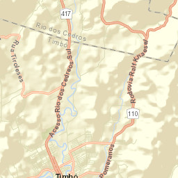 Timbó Street Map