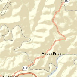 Águas Frias Street Map