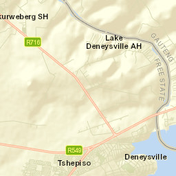 Deneysville Street Map