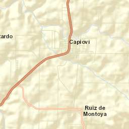Capioví Street Map
