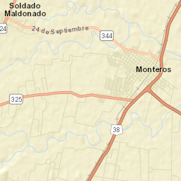 Monteros Street Map