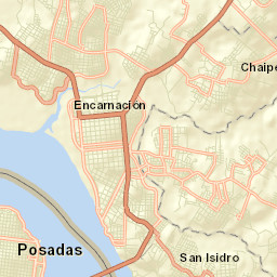 Posadas Street Map