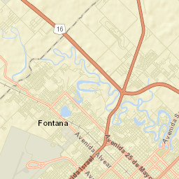 Fontana Street Map