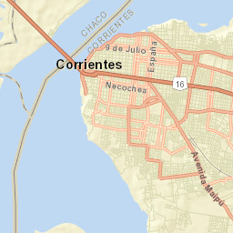 Corrientes Street Map