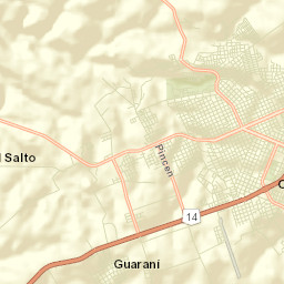 Guaraní Street Map