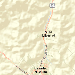 Departamento de Leandro N. Alem Street Map