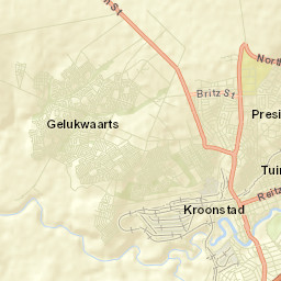 Kroonstad Street Map