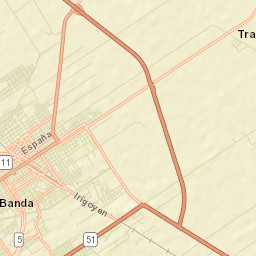 La Banda Street Map