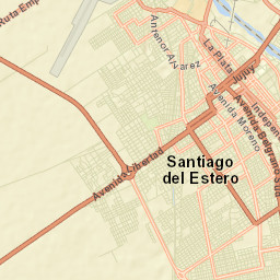 Santiago del Estero Street Map