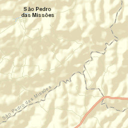 São Pedro das Missões Street Map