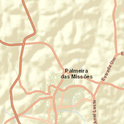 Palmeira das Missões Street Map