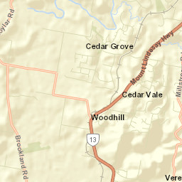 Cedar Grove Street Map