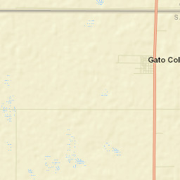 Gato Colorado Street Map