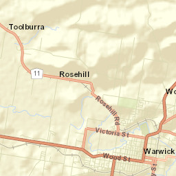Warwick Street Map