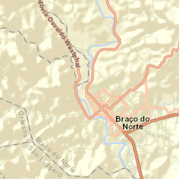 Braço do Norte Street Map