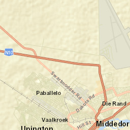 Upington Street Map